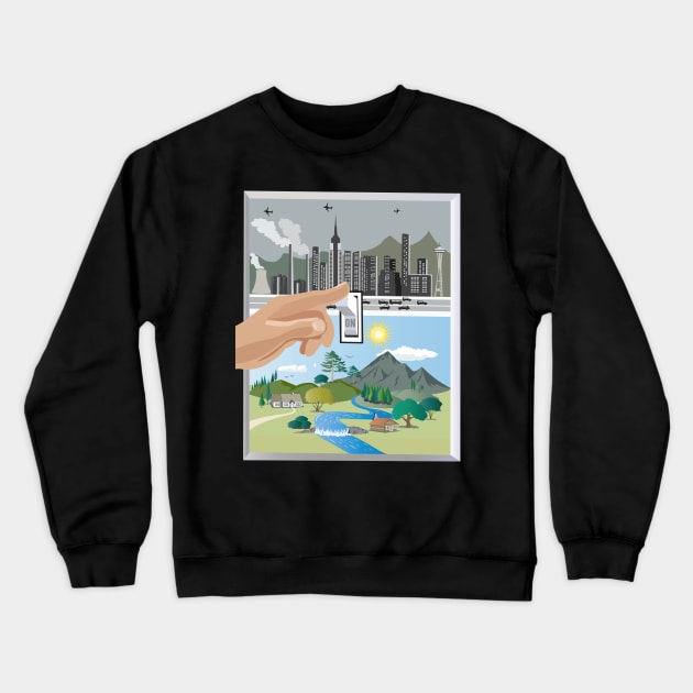 Switch to natural Crewneck Sweatshirt by mypointink